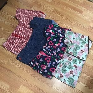 LOT of 4 medium scrub tops